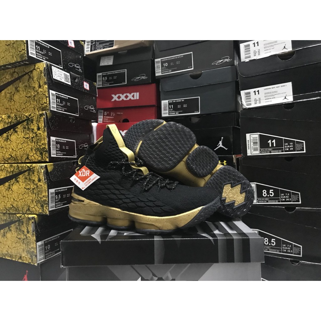 lebron 15 championship gold