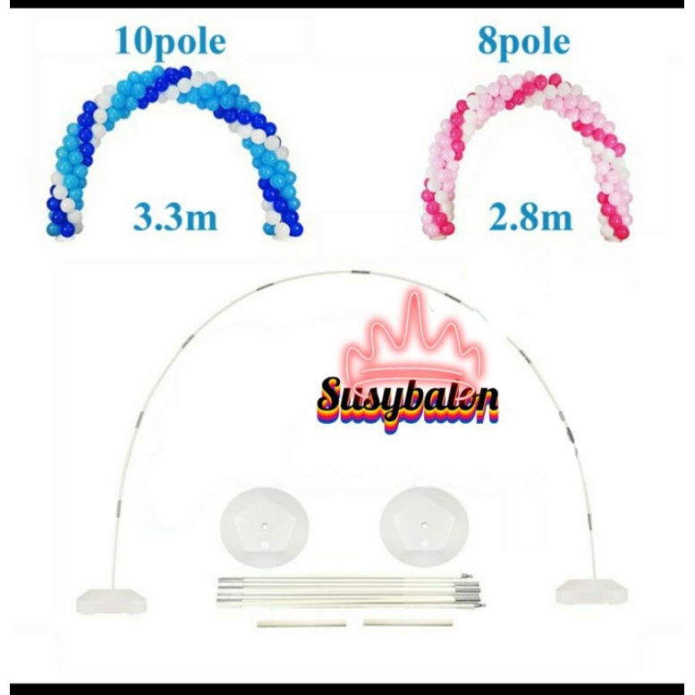Standing Balon Gate / Tiang Standing Lengkung / Gate Balloon