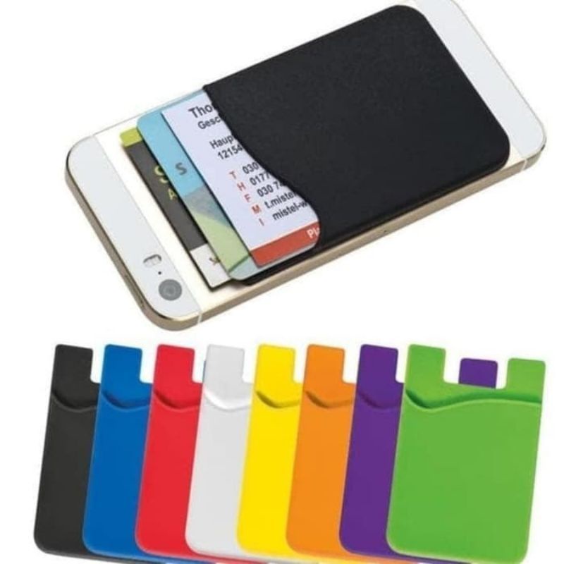 Stick Card Holder / Holder Tempelan HP Holder Tempat Kartu Uang &amp; Headdet