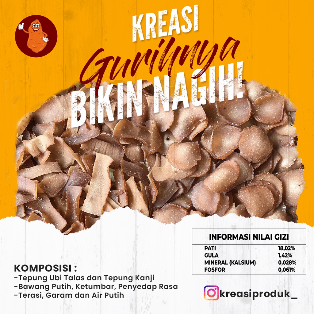 

Kreasi (Kerupuk Ubi Talas Sehat Bernutrisi)