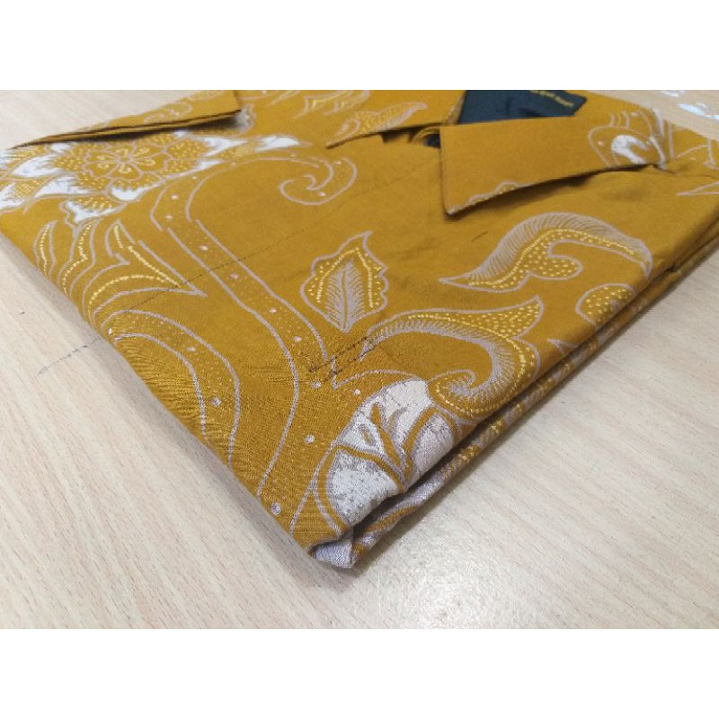 KUSUMO JATI BAJU kemeja batik pria KUNING KUNYIT lengan panjang terbaru ORIGINAL lengan panjang modern PREMIUM NGUDI