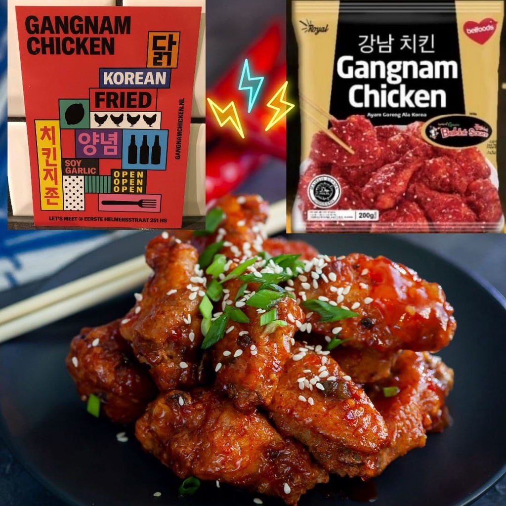 Belfoods Royal Gangnam Chicken 200gr / Ayam Goreng Pedas Ala Korea