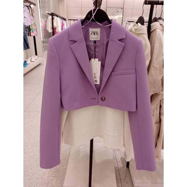 blazer crop woman ZARA  jastip (jasa tiitip)