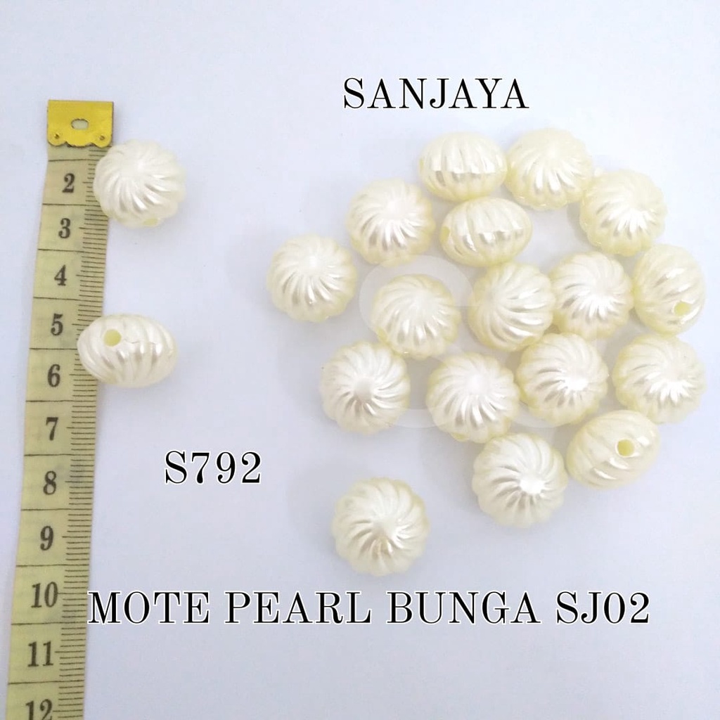 MOTE PEARL / MANIK BUNGA AKRILIK / MANIK PEARL BUNGA / MOTE PEARL BUNGA S792 SJ02