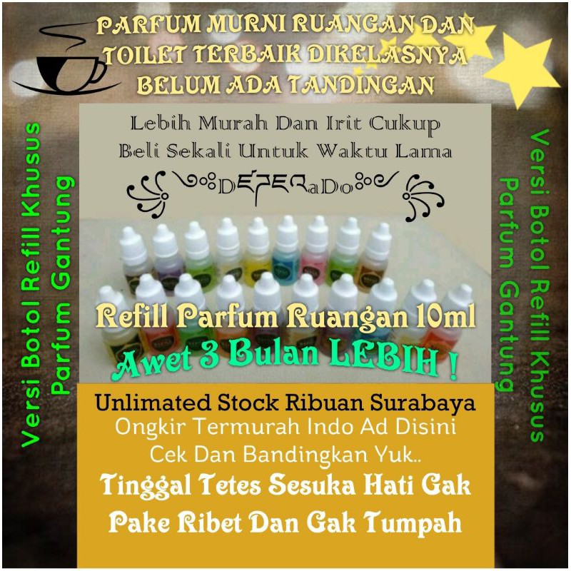 REFILL PARFUM MURNI DEPERADO Scents 10ML