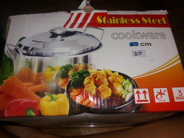 Dandang Steamer Kukusan Stainless Muliya Tutup Kaca 24 Cm