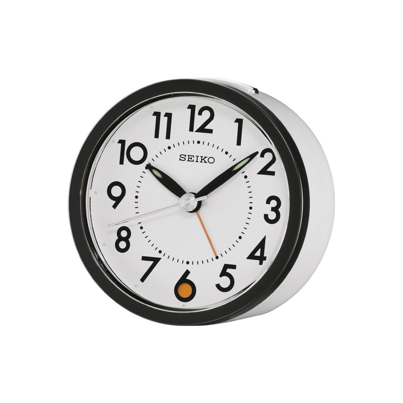 Jual Seiko Alarm Clock QHE096W White Lumibrite Jam Weker QHE096