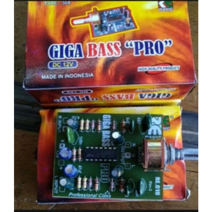 giga bass pro type 308 penambah tenaga power amplifier ampil  speaker aktif rakitan