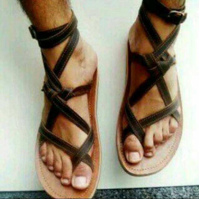 Sendal Pria / Sendal Gladiator Pria / Sendal Pria Kulit
