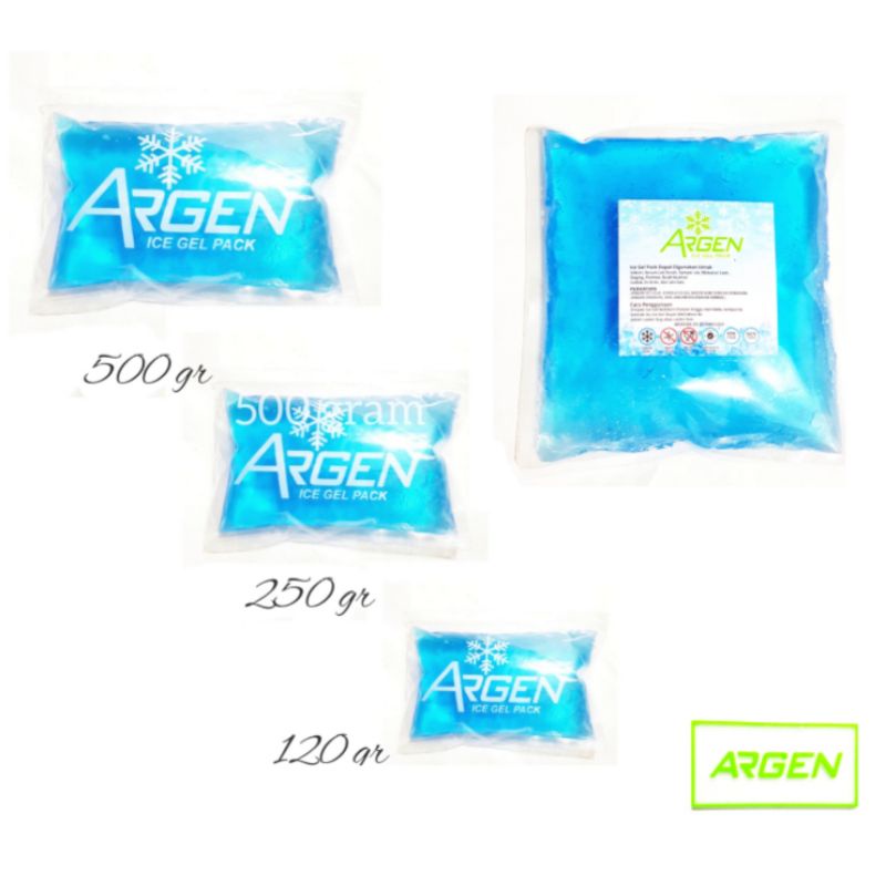 250 / 500 GRAM Argen Ice Gel / PENDINGIN PENGANTI ICE GEL ES BATU / Ice Gel Ice Gel Pendingin Jelly Pendingin Kantong pendingin Tas AsiLunch Bag