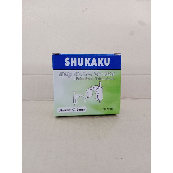 Klem Kabel 9mm Shukaku / Listrik / Paku Beton Klip