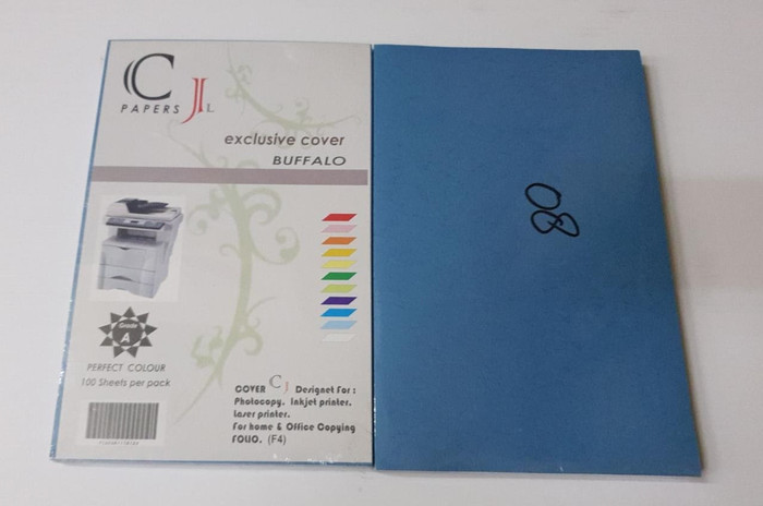 

COVER BUFFALO CJ BIRU TUA 150GR (100 lembar) | KERTAS BUFFALO F4