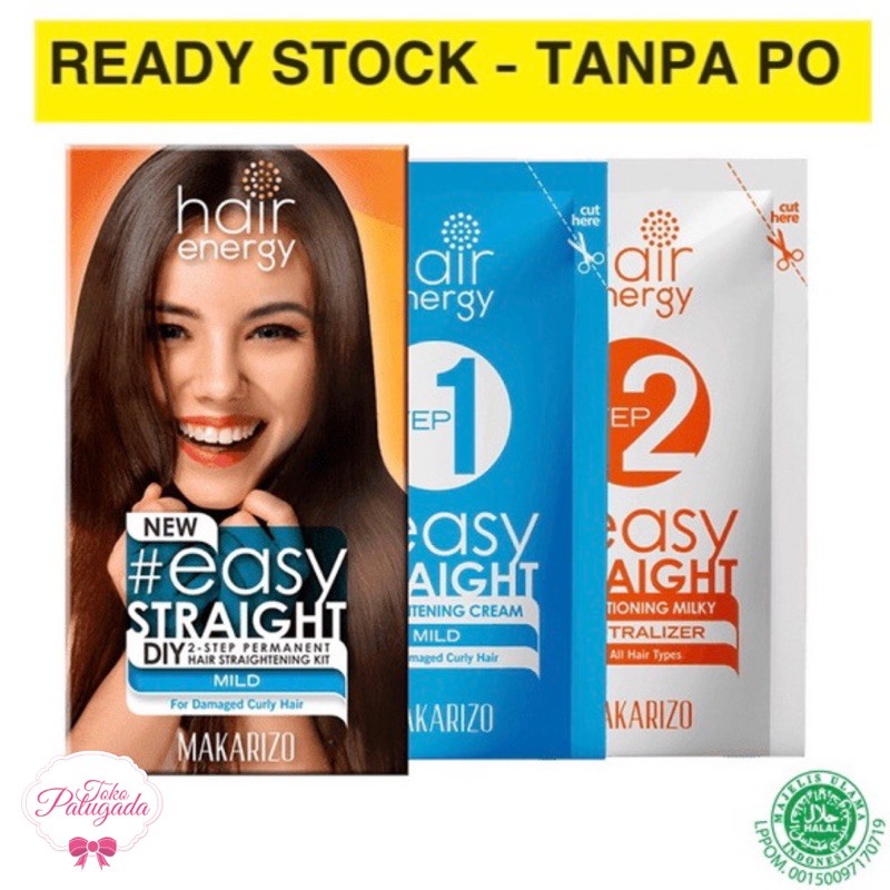 [BISA COD] Makarizo Easy Straight - Pelurus Rambut Makarizo - Makarizo Easy Straight Mild - Makarizo Easy Straight Medium 80ml 120