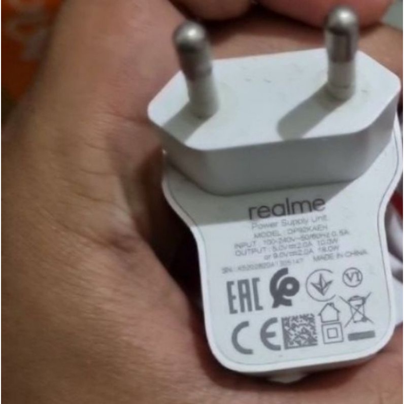 Kepala realme 18w copotan bekas Narzo 20 tanpa kabel