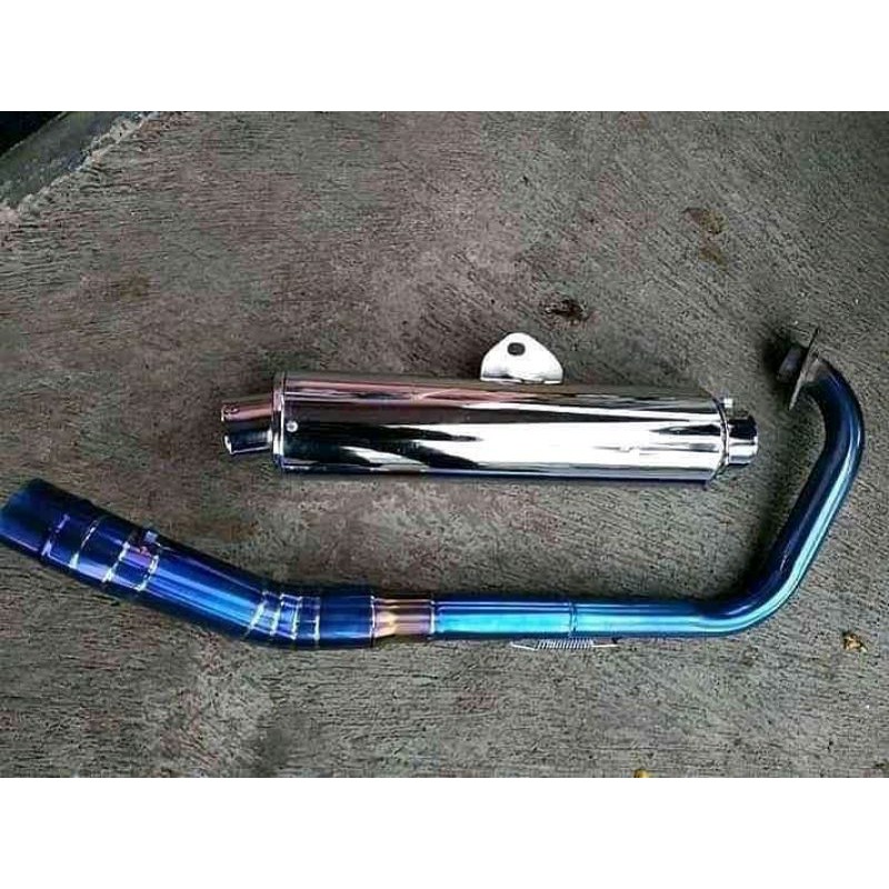 TERLARIS KNALPOT STANDAR RACING CKD LEHER BLUE SUARA SETANDAR FU UNTUK MOTOR FU VIXION CBR DLL