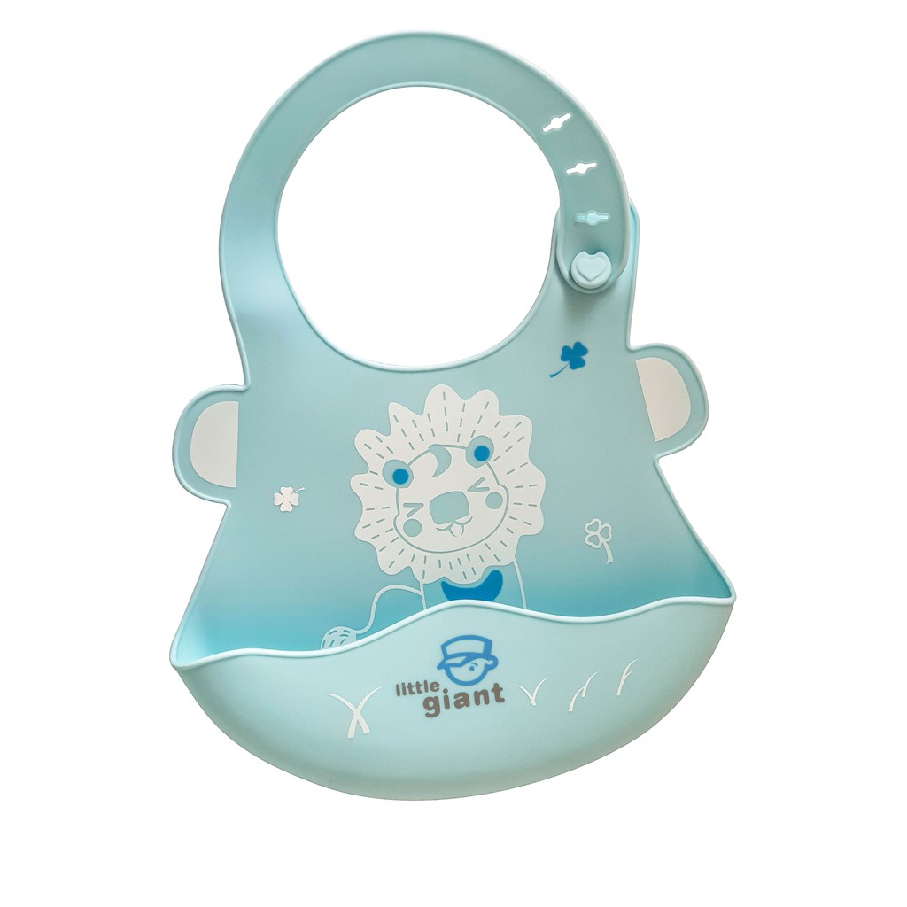 

Little Giant MO-A Soft Silicone Bib Blue