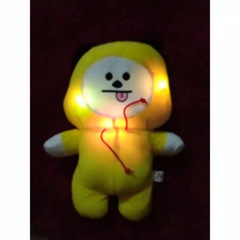 READY Indonesia BONEKA KARAKTER BANGTAN KPOP NYALA LAMPU LED GLOW