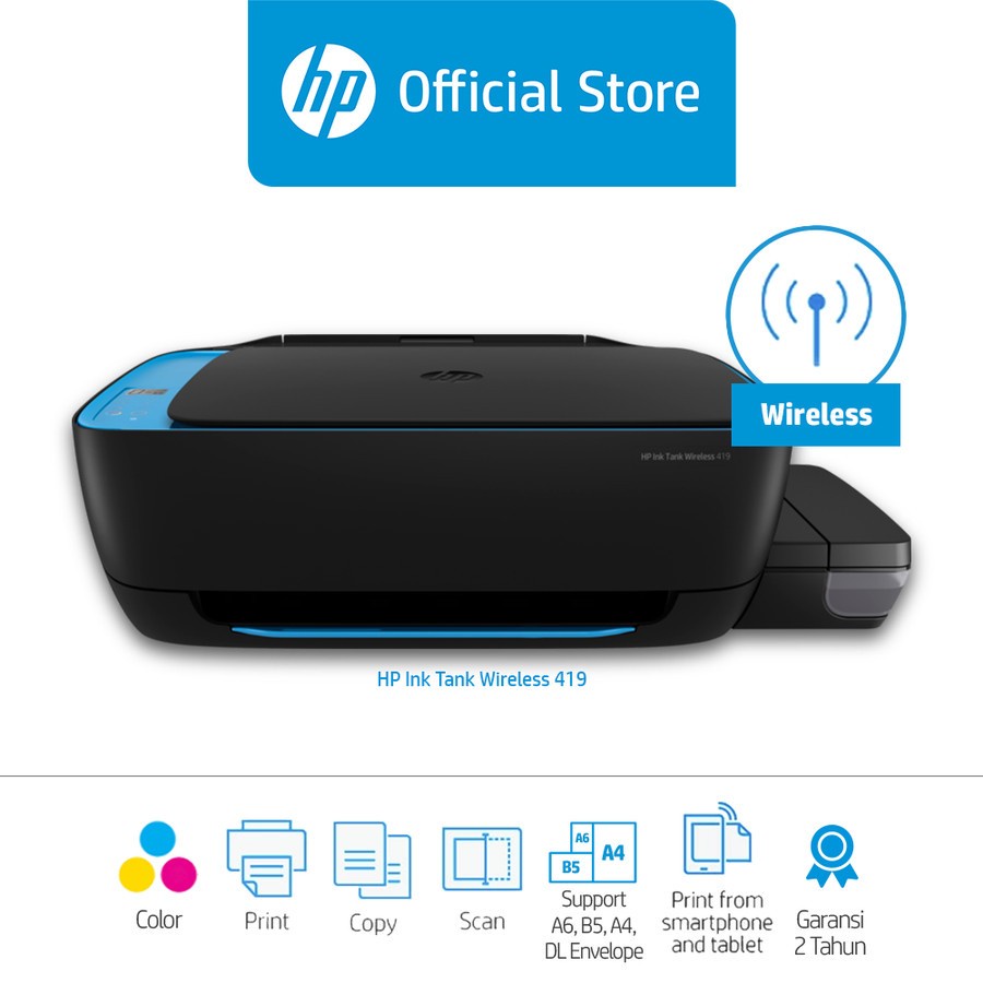 HP Ink Tank Wireless 419 [ Z6Z97A ] - HP Ink Tank 419