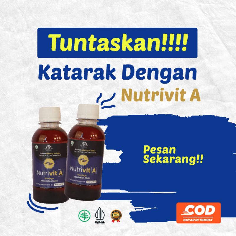 NUTRIVIT A MADU KESEHATAN MATA 100% ORIGINAL - FREE TEH TAMBI