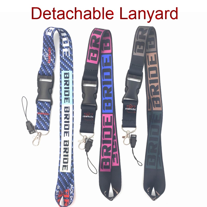 Tali Lanyard Leher Holder Kartu Id / Handphone Anti Jatuh Variasi 3 Warna