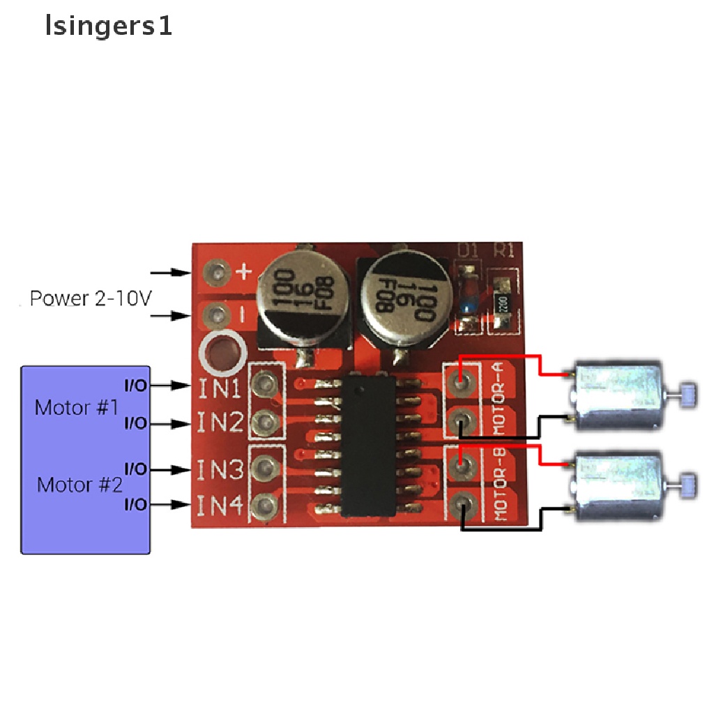(lsingers1) Beyond L298N Modul Driver Motor DC Dual Channel PWM