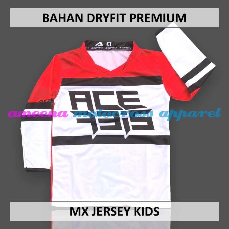 Jersey Cross Anak - Jersey Trail Anak - Jersey Premium Dryfit - Jersey Motocross - Jersey Trabas Anak - Jersey Adventure - AC010