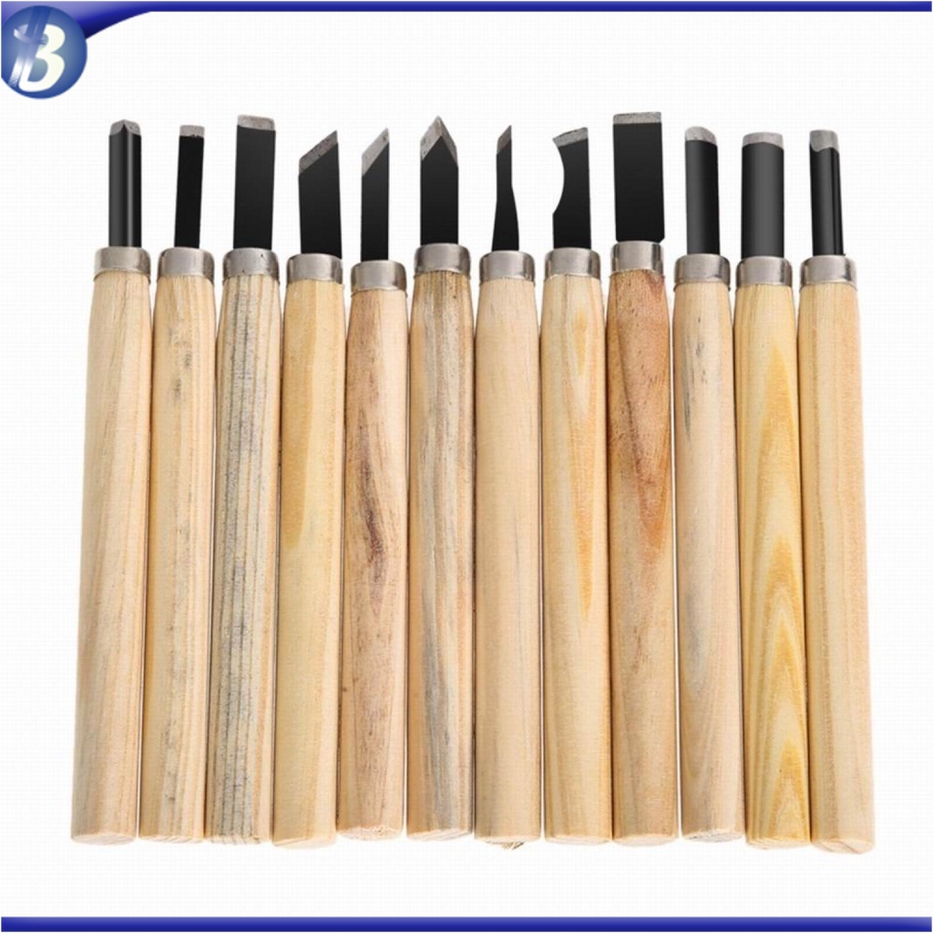 

Set Pisau Ukir Pahat Kayu 12 in 1 Wood Carving Knife