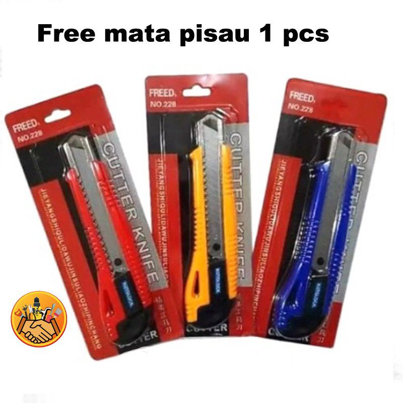 

Cutter/pisau kater/cutter + Refill bagus