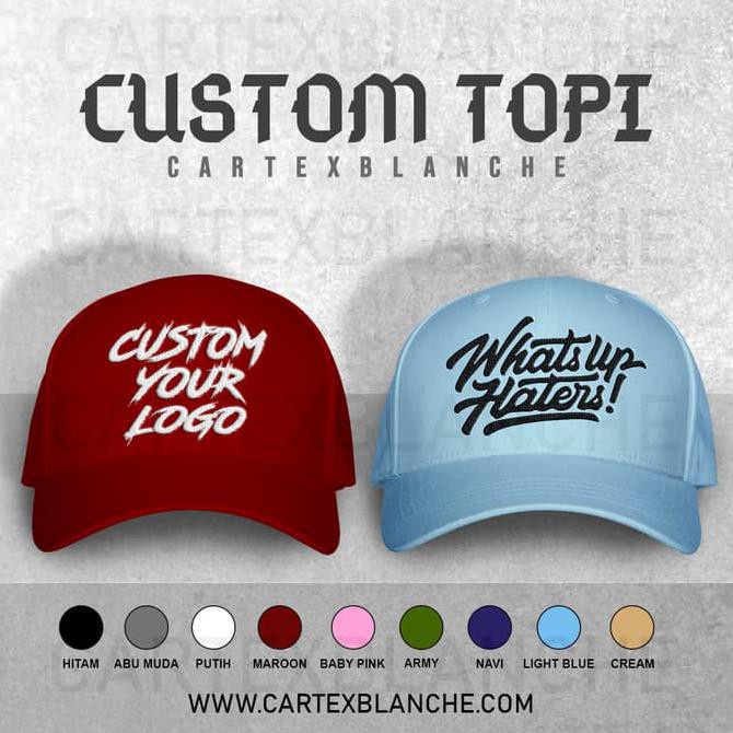 Custom Topi Baseball Bordir