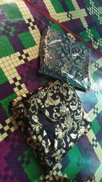 Batik Couple Keluarga Sania Ruffle Ori Ndoro Jowi Dnt Motif Bakung Termurah Di Shopee