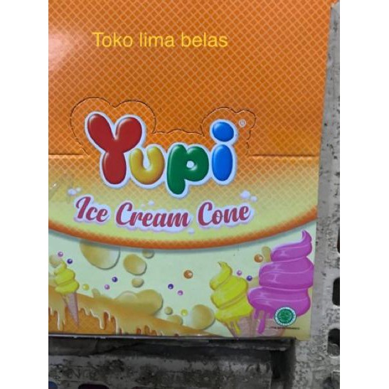

HOT SALE!! KODE-713 Yupi Ice Cream Cone 1 box isi 24 Pcs