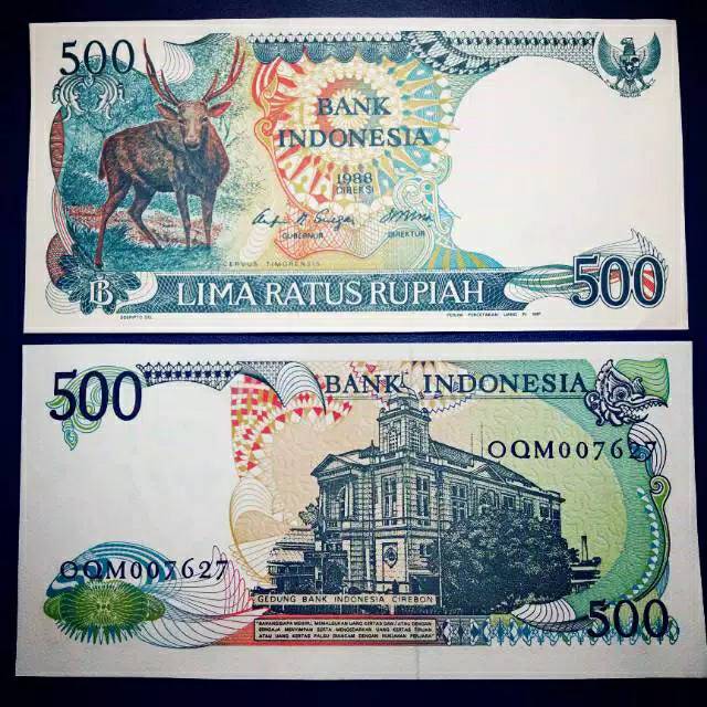 Uang Kuno 500 rupiah Kijang Tahun 1988