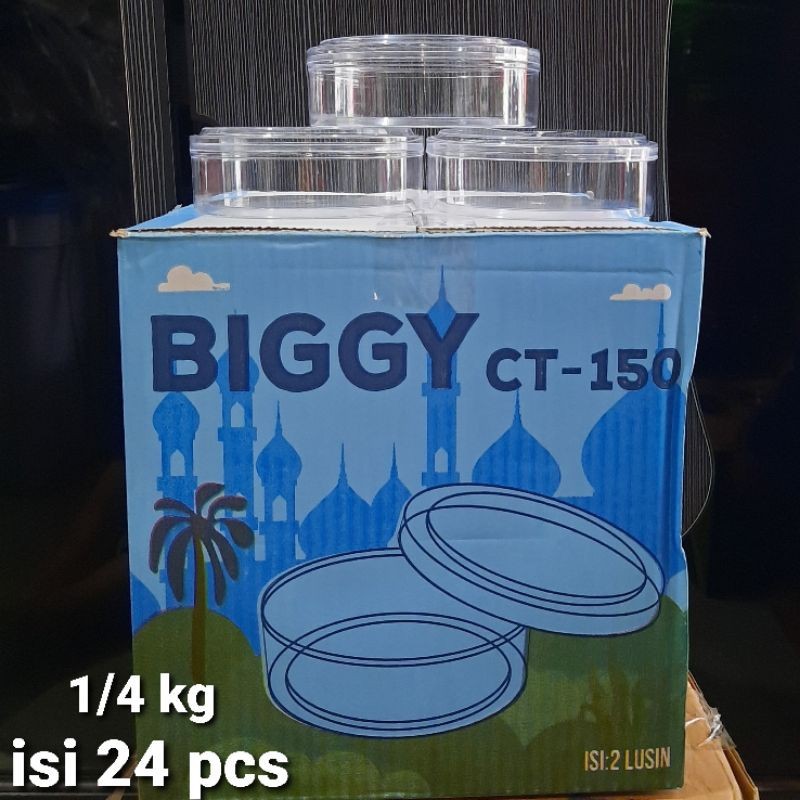 Toples Biggy 250 gram 1/4 kg isi 24 pcs / Toples Biggy CT 150