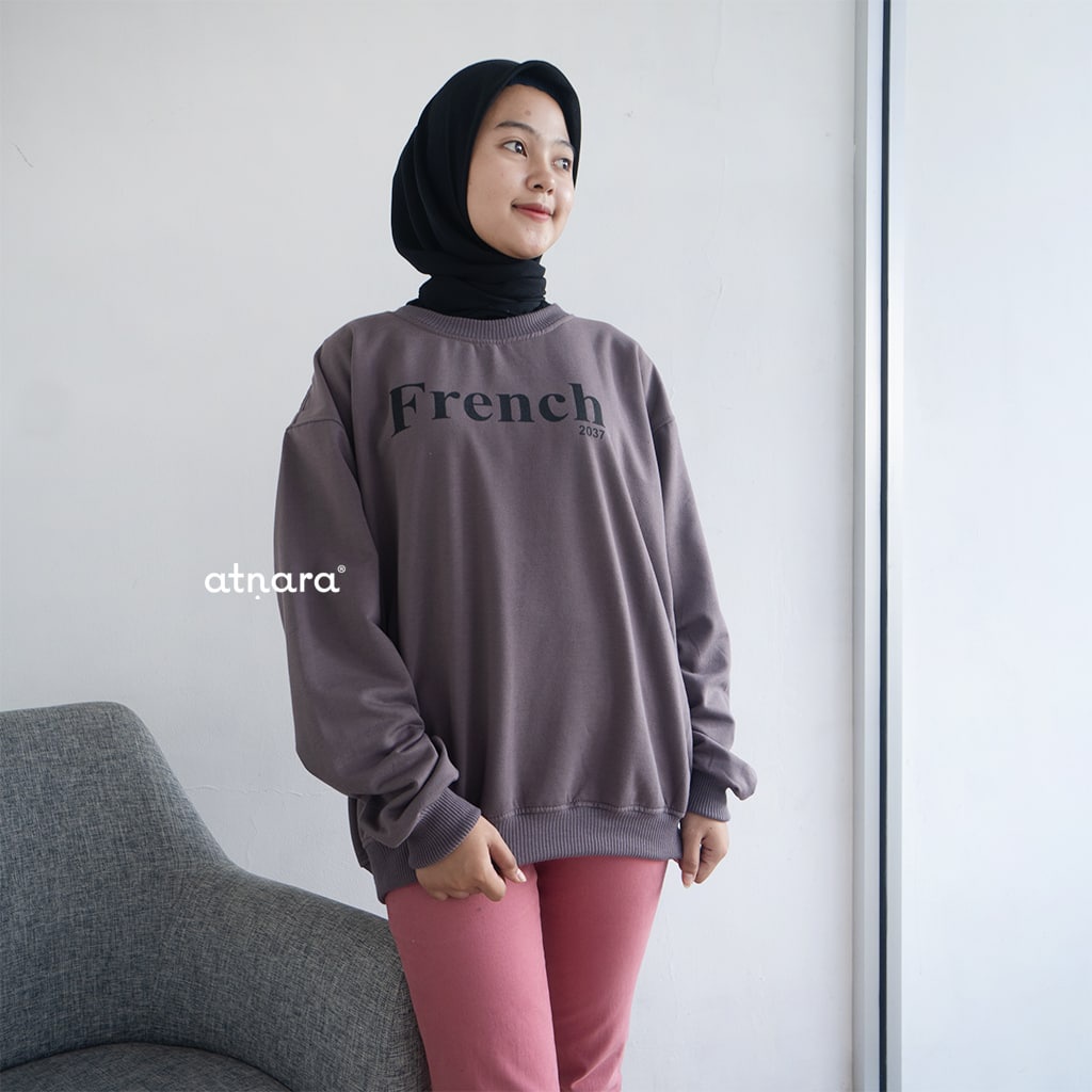 Nara Grosir - French XXL Sweater l Sweater Polos l Sweater Pria dan Wanita