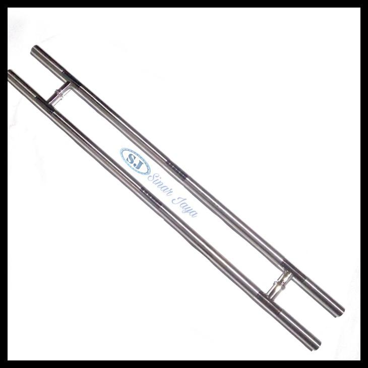 PROMO HANDLE PINTU RUMAH BAUT TEMBUS/GAGANG PINTU RUMAH/HANDLE PINTU KACA - LIST CINCIN 2, 120CM