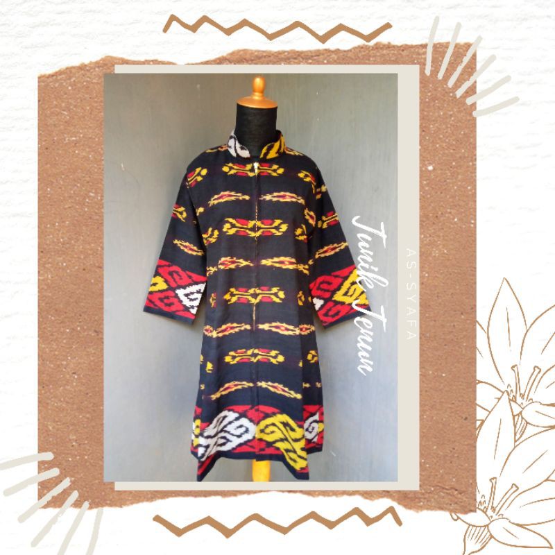 Tunik Tenun Ikat Troso // Kain Tenun Blangket Halusan // Bajun Tenun C