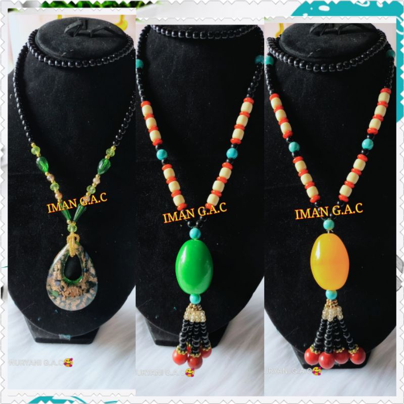 Kalung giok/kalung panjang fashion wanita/kalung hijab.kalung giok kaca premium