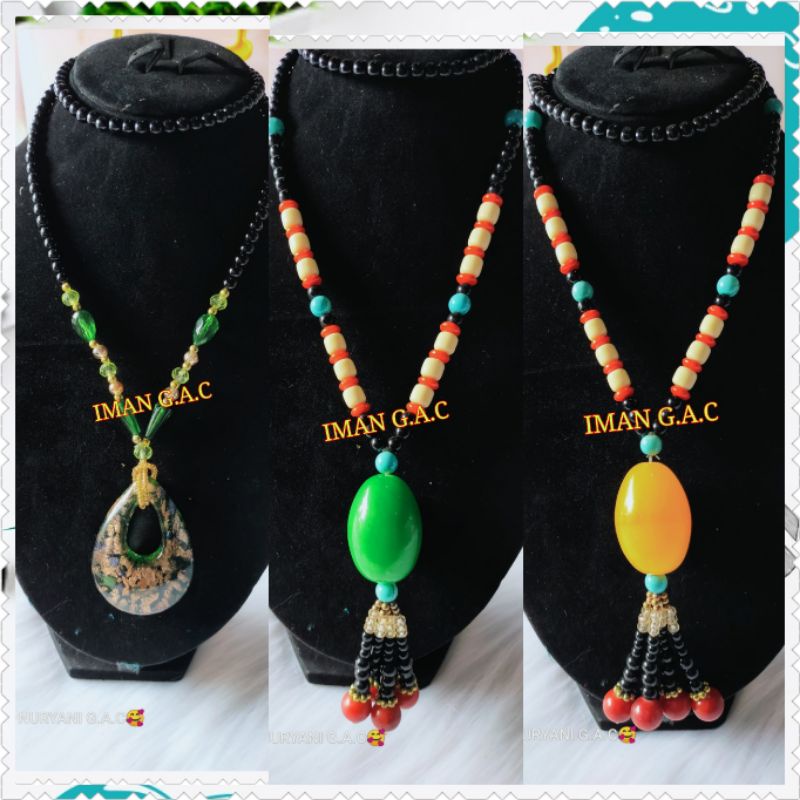 Kalung giok/kalung panjang fashion wanita/kalung hijab.kalung giok kaca premium