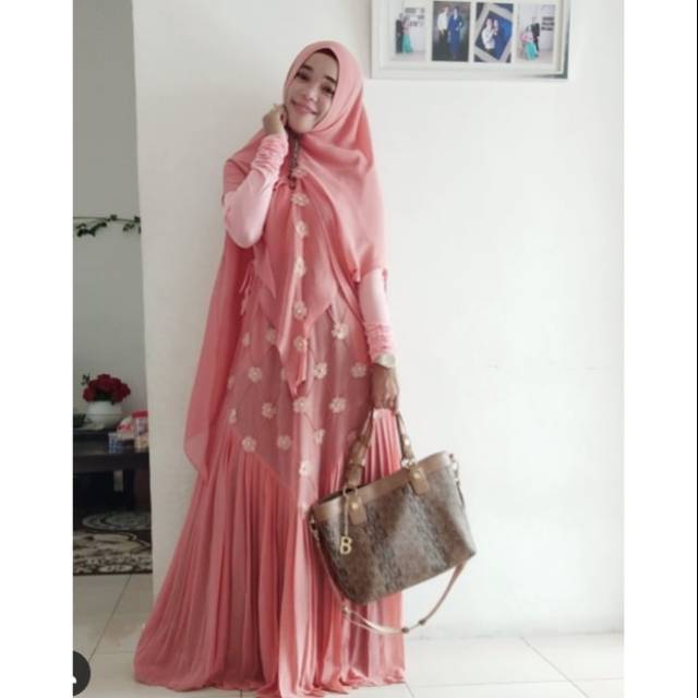 Preloved set Gamis by Kameela Hijabku size M