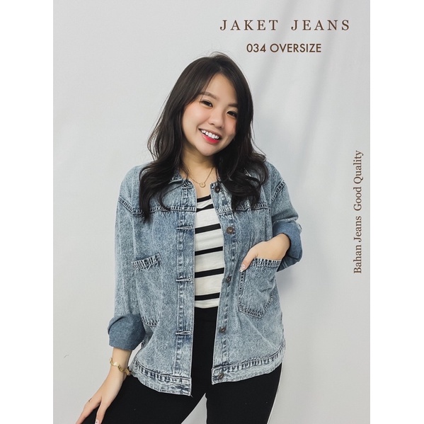 MDLV ~ Jaket Jeans 034 Oversize Jaket Jeans Wanita Good Quality Jaket Jeans Korea Style terbaru Jaket Jeans Premium Jaket Jeans Lengan Panjang Fashion Import