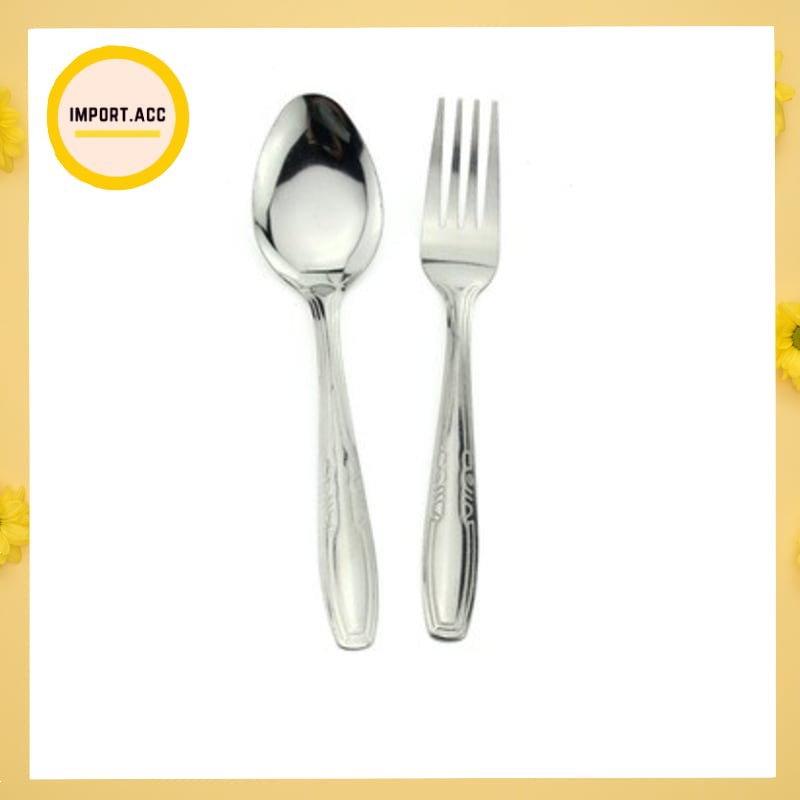 Sendok Stainless / Sendok Makan / Sendok 18gr Murah / Sendok isi 12 pcs / Spoon [Import]