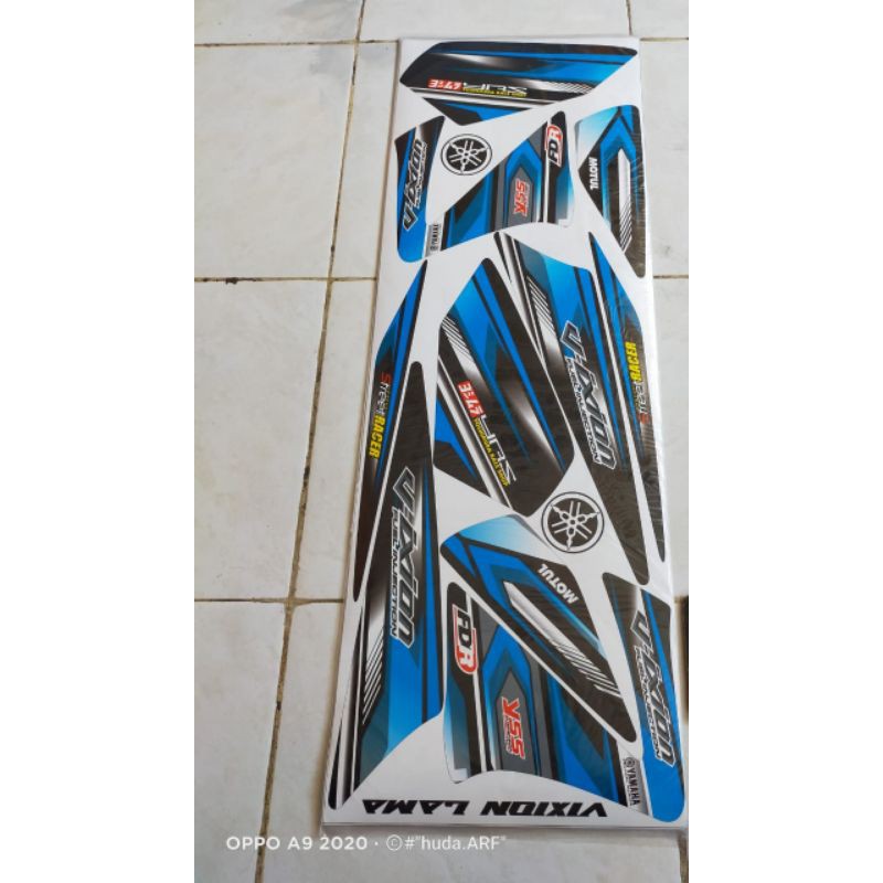 striping sticker lis striping yamaha vixion old lama grafis racing free racer biru muda