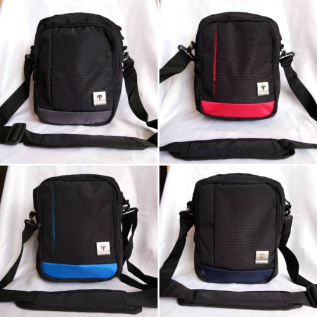 Tas selempang pria - travel pouch ukuran 9 inch - Track by Tracker 20TR611 - 20TR607 original free rain cover