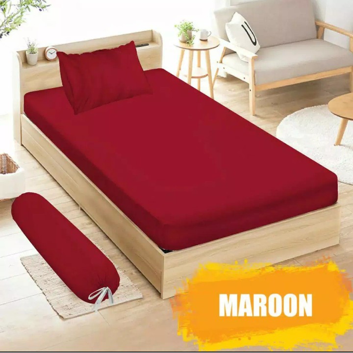 SPREI POLOS 90X200 KASUR NO 4 TERMURAH BISA COD / SPREI+1 SARUNG BANTAL+1 SARUNG GULING