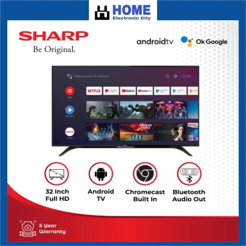 Sharp Aquos 32 Inch 2T-C32BG1i Android TV with Google Assistant