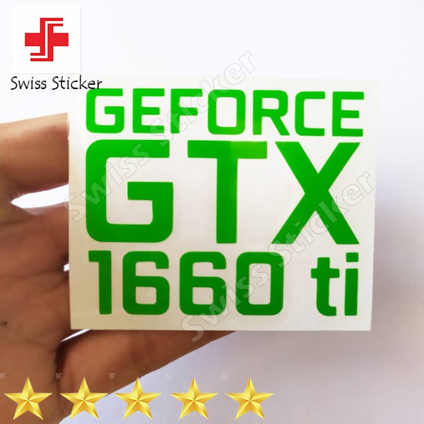 Murah NVIDIA GEFORCE GTX 1660 ti CUTTING STIKER AKSESORIES PC STIKER OUTDOOR Keren