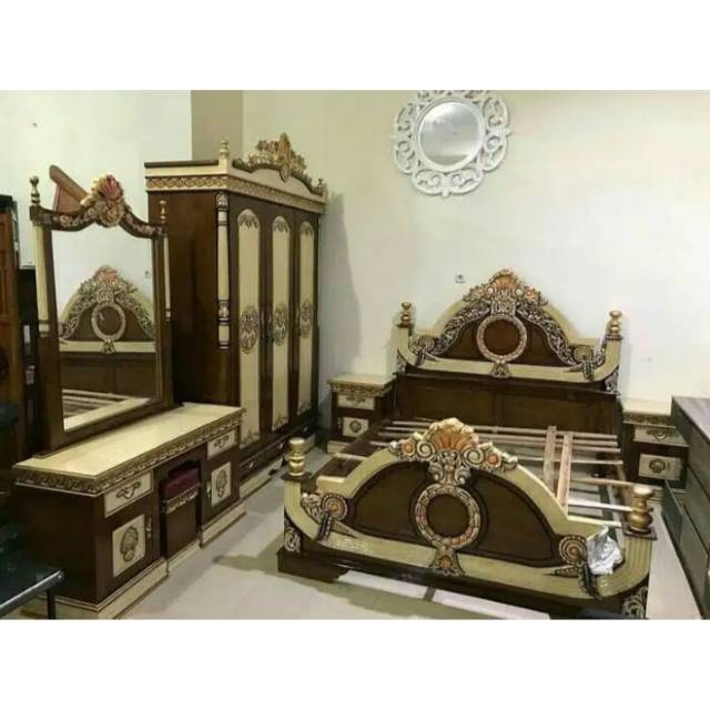 Kamar set ukiran kayu jati mebel  furniture Jepara