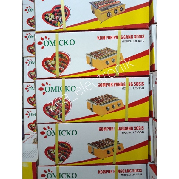 KOMPOR PEMANGGANG / BAKAR SOSIS OMICKO 3 TUNGKU ORIGINAL