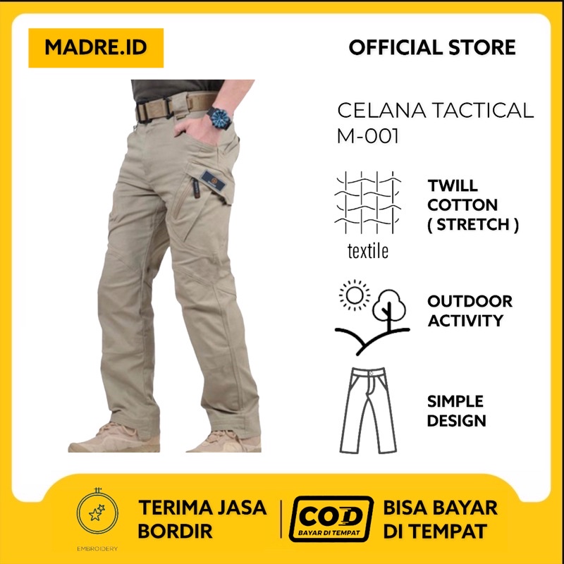 Tactical Pants Madre - Celana Tactical M-001 Panjang