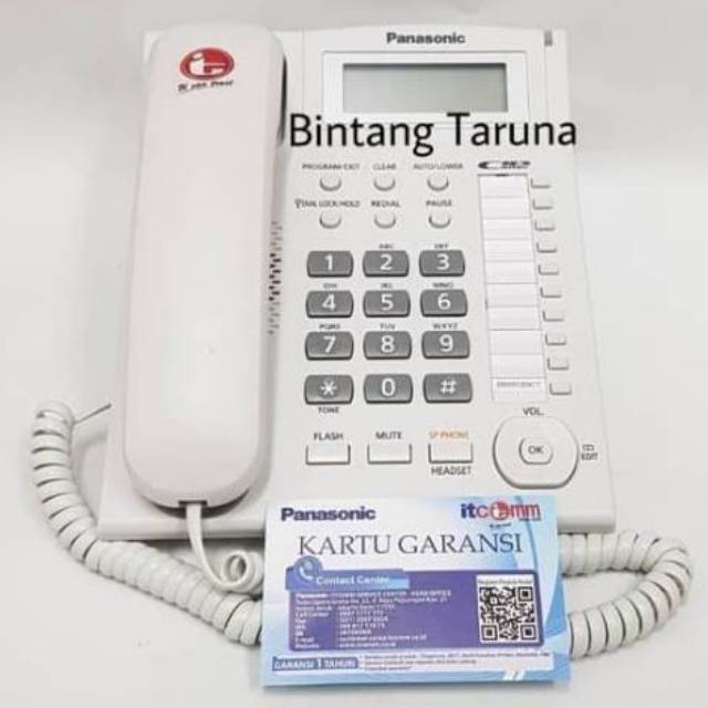 Telepon Kabel Panasonic KX-TS885ND Pesawat Telepon Panasonic KX-TS885 Telfon Rumah KX-TS885 (Putih)